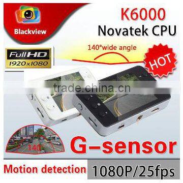 K6000 Car DVR Camera HD 1080P Recorder HDMI 25FPS night vision 5MP G-Sensor CMOS Car Black Box NOVATEK