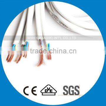 Black PVC Copper Electric Cable BS6500 3G6.0mm2 Copper Power Cable 450/750V Copper Flexible Cable with great price