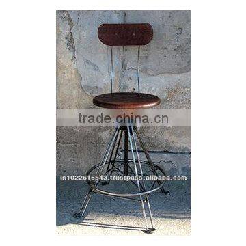 METAL CHAIR, INDUSTRIAL CHAIR, Vintage Bar Chair