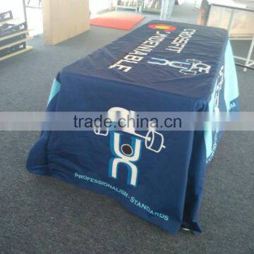 Customized Size Digital Printing Draped Table Cloth Advertising