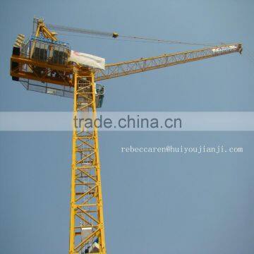 new condation QTZD125/5025 lifting 10t luffing jib tower crane