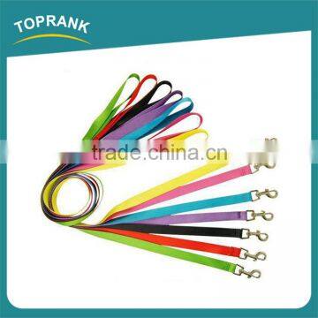 Custom color dog training leash dacron plain pet leash for dog