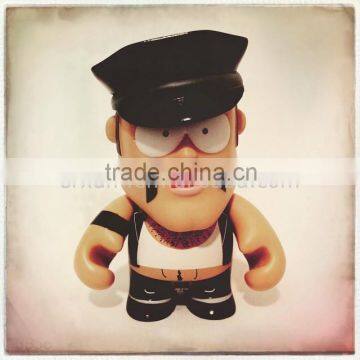 Custom Made Mustache Man Action Figure, Action Plastic Figure for Collection, Customized Action Figures China Manufacturer