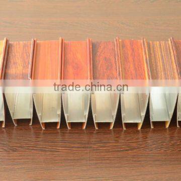 Aluminum Extrusion Profiles Wood Effect Aluminium Material photo-2