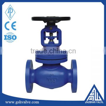 API 6D carbon steel bellow seal globe valve