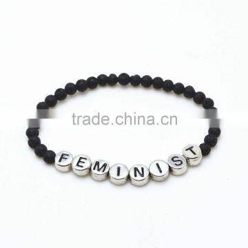 hot selling bracelets with lava beads