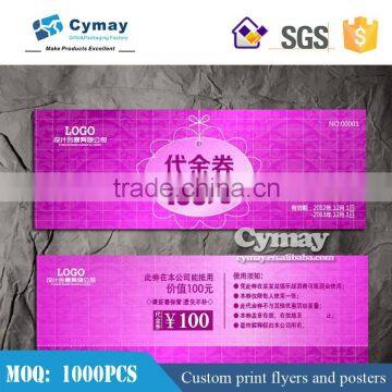 Custom flyer printing,coupon printing,157g paper pritning