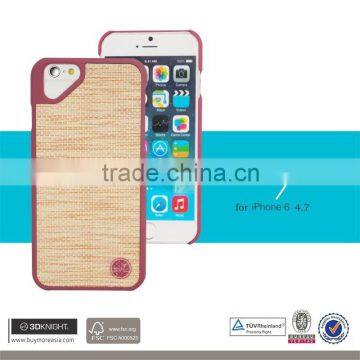 3D Knight Custom Design Blank Straw Wooden Carved Engraved Painting Phone Case Cover For IPhone 6 6s 6sPlus