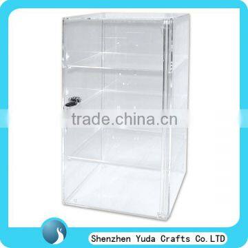 bespoke display cabinet acrylic material countertop acrylic display cabinet with lock locking display case