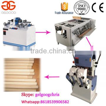 Low Cost Wood Broom Stick Making Machine