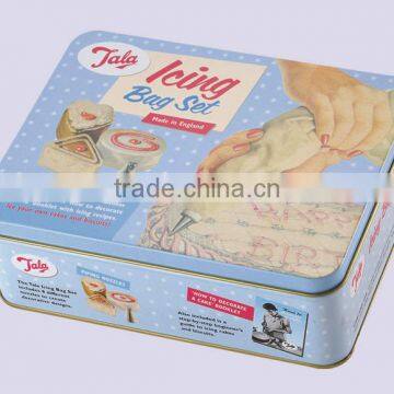 Rectangular cookie tin,high quality cookie box,metal tin box