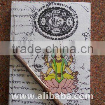 Handmade paper Diary with neem Pen