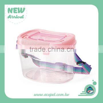 Transparent Plastic Travel Cage for Small Pet, Insect, Fish