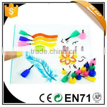 Finger paint brush,assorted colors 20pcs/opp bag