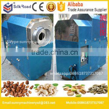 electric automatic cashew nut peanut roasting machine |coffee roaster