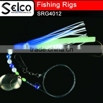 Carp fishing Sabiki fishing rigs 12cm octopus rigs uminous tube lure