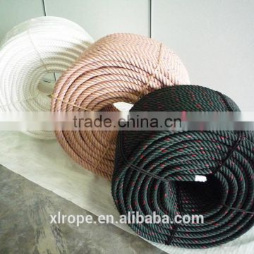 Polypropylene mooring rope for ship in reel package