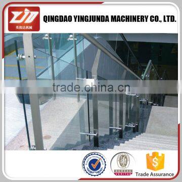 Stainless steel frameless handrail glass clamp spigots