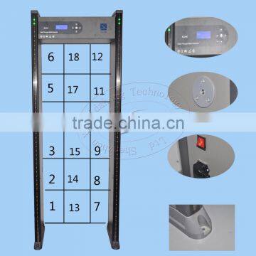 walkthrough security door frame metal detector, metal detector gate XLD-E