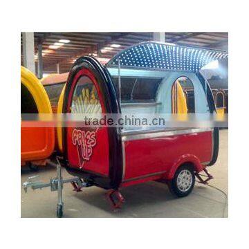 mobile durable food cart trailer for sale