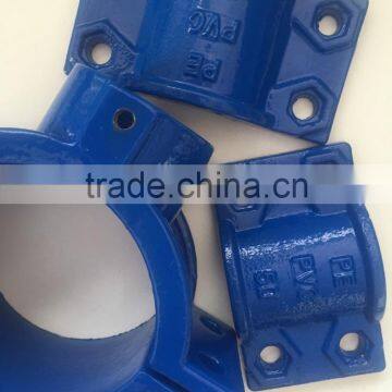 Casting Saddle clamp for PE/PVC pipe