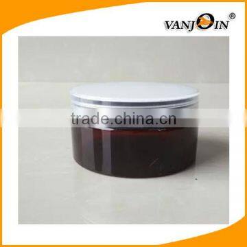 Empty 100g Amber Plastic Jar/ 100g Amber PET Jar/100g Amber Cream Jar With Sticker