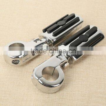 32mm 1 1/4" Engine Guard Foot Peg Kit For Softail Dyna Fatboy Sportster photo-5
