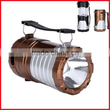 Solar USB Camping Hiking Lantern Umbrella Tent Night Light Lamp LED Flashlight photo-6