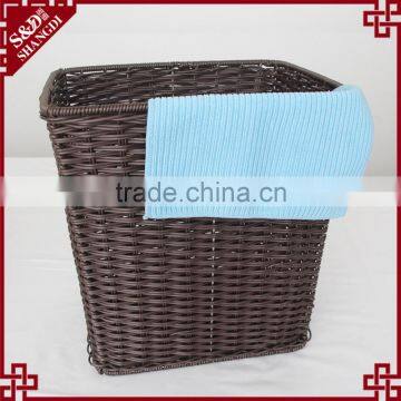 Factory Direct Sale Functional Durable Laundry Basket pe Rattan Woven photo-2
