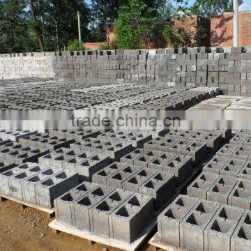 concrete gravel cement hollow brick block machine