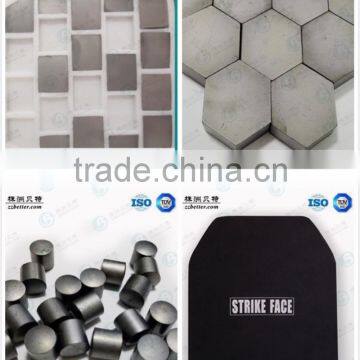 30MM SIC Bulltproof Plate Inserts Boron Carbide Ballistic Tile Inserts photo-3