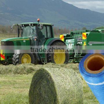 Blue Color Silage Bale Netwrap , Hay Bale Wrapping Net photo-3