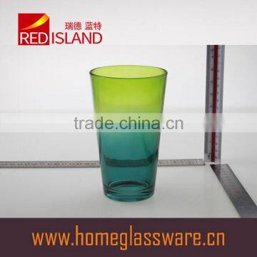 480ml classic color sprayed glass cup for drinking