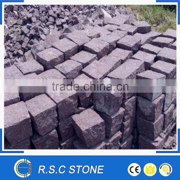 China small granite block cobble stone in paving stone