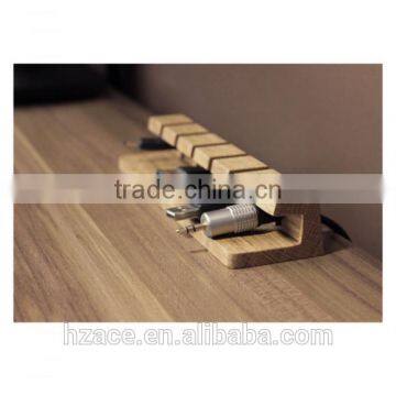 Wooden Cable and Charger Organizer Cable Management for Power Cords and Charging Cables photo-2