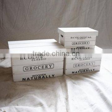 Wood Storage Crate, Unfinished Wood Wine Crate photo-6