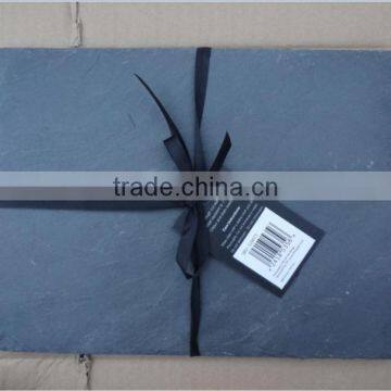 2016 European best selling natural black slate placemat/slate placemat made for UK and France