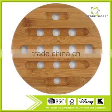 Little Round Bamboo Wood Cutting & Kitchen Chopping Board with Groove