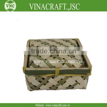 Small bamboo box for gift packing