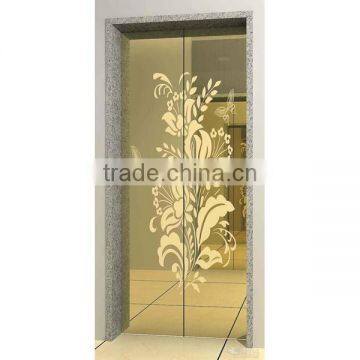 304 Luxury Etched Pattern Stainless Steel Elevator Door Decoration photo-5