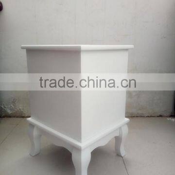 White Two Drawers Wooden Cabinet for Living Room Furnitures photo-3