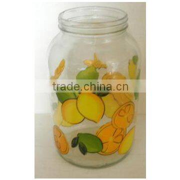 3L Logo Printed Glass Preserving Dispenser Jar With Plastic Lid Tap photo-3