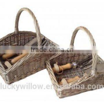 garden basket wicker garden tools basket