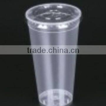 580ML PP Cup Plastic Cup Transparent Drink Cup Disposable Cup Injection With Lid photo-2