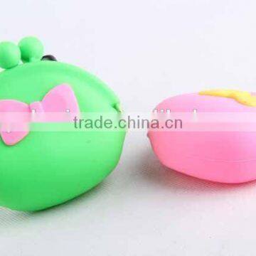 Silicone Purse with 3D Butterfly Knot/ Coin Purse