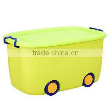 38L Small Size Hot Sale Waterproof Wheeling Plastic Toy Storage Box With Lid photo-6