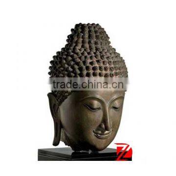 bronze buddha head statues religious sculpture