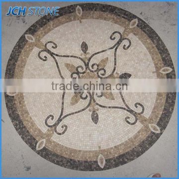 Marble pattern mixed color flooring stone mosaic tile