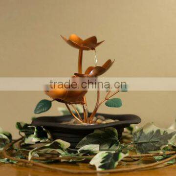 Blossom Cascading Tabletop Fountain with LED Light