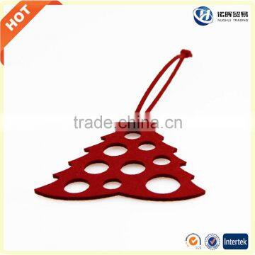 Pattern Design Felt Christmas Tree Decorations in Stock photo-3